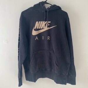 Nike Black Hoodie with Gold Accents